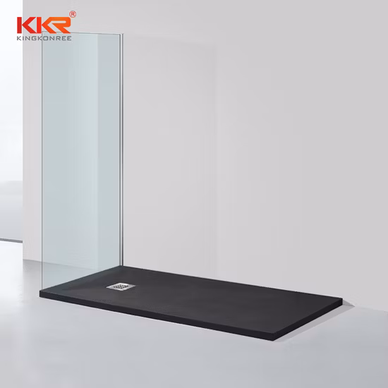 Hondao 60*36 インチ環境に優しい人工石シャワー洗面器固体表面シャワートレイ